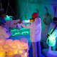 Illustration for article titled Coolest band in the world plays with musical instruments made from ice